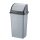 Planet Dustbin with flip-top lid, plastic, grey/anthracite, 70 L