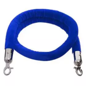 Blue velour barrier rope, 180cm (VKKK18)