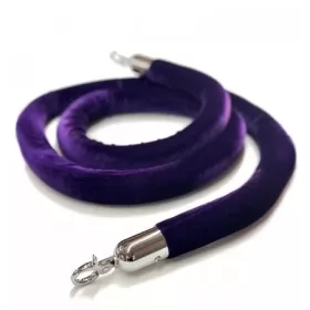 Purple velour barrier rope, 150cm (VKLK150)