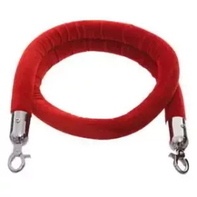Red velour barrier rope, 170cm (VKPK17)