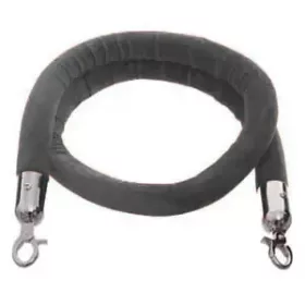 Grey velour barrier rope, 150cm (VKSZK15)