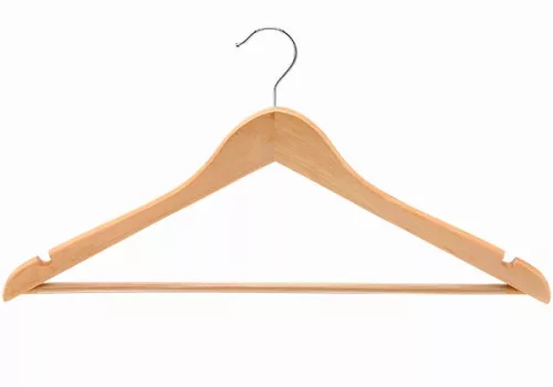 Natural wooden hotel hanger