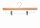 Wooden coat hanger with trouser clips