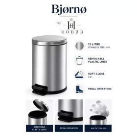 HOBBB Bjørnø guest room waste bin, 12 l