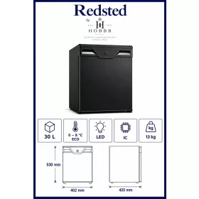 HOBBB Redsted minibar fridge, 30 l