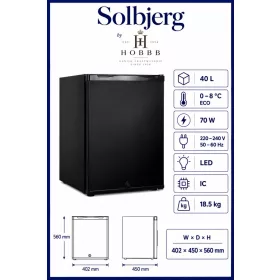 HOBBB Solbjerg minibar fridge, 40 l (XC-40A)