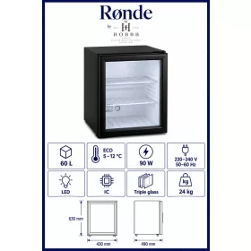 HOBBB Rønde minibar fridge, 60 l