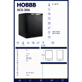 HOBBB-30A Minibar fridge – 30 litres