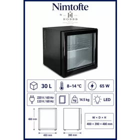 HOBBB Nimtofte minibar fridge, 30 l