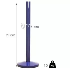   XL retractable belt barrier post, 4.8m, without belt (XLO-blue)