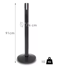 XL retractable belt barrier post, 4.8m, without belt (XLOF)