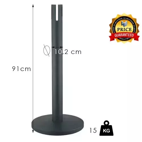 XXL belt barrier post, 10m, without belt (XXLOF)