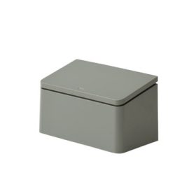 Flat rectangular ash gray