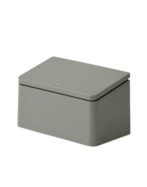 Flat rectangular ash gray