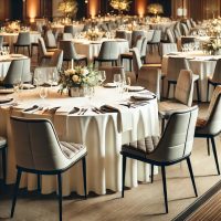 Catering chairs and tables