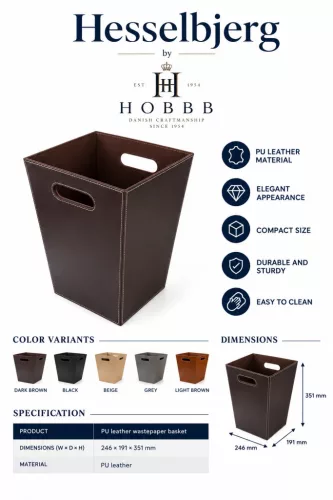HOBBB Hesselbjerg guest room waste bin
