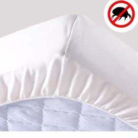   MATTRESS PROTECTOR WATERPROOF Round rubber Mite-free - Cotton jersey top 90x200 cm + 30 cm