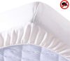 MATTRESS PROTECTOR WATERPROOF Round rubber Mite-free - Cotton jersey top 90x200 cm + 30 cm