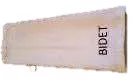 Quivera bidet towel with embroidered logo, 30x30 cm
