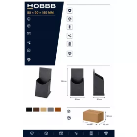 HOBBB Nexø leather-effect remote control holder