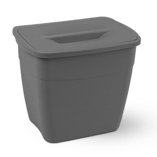 Planet Koala trash can with lid 6L (Hanging Bucket) Anthracite gray color