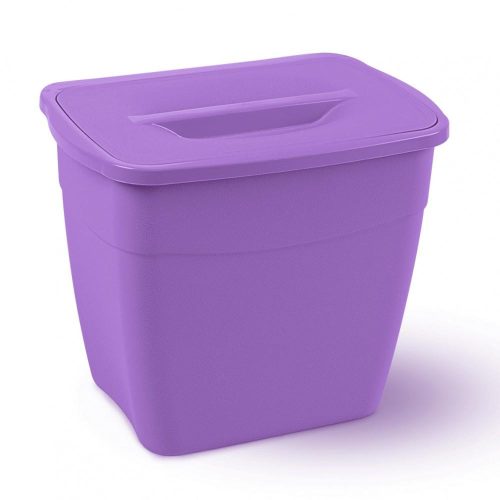 Planet Koala trash can with lid 6L (Hanging Bucket) purple