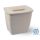 Planet Koala garbage can with lid 6L (Hanging Bucket) mink (milk coffee) color