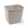 Planet Koala garbage can with lid 6L (Hanging Bucket) mink (milk coffee) color