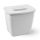 Planet Koala trash can with lid 6L (Hanging Bucket) white