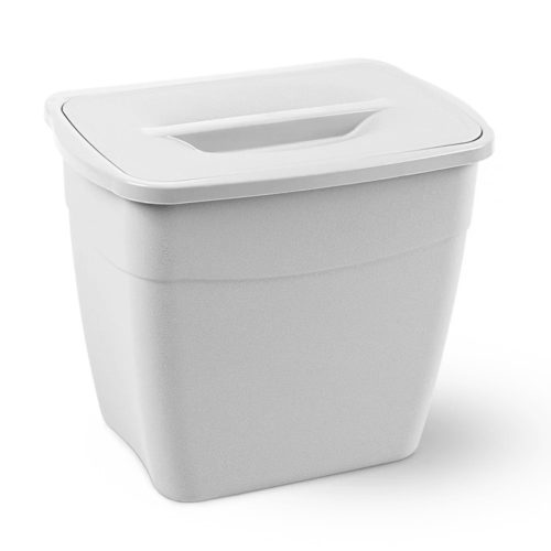 Planet Koala trash can with lid 6L (Hanging Bucket) white