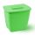Planet Koala trash can with lid 6L (Hanging Bucket) green