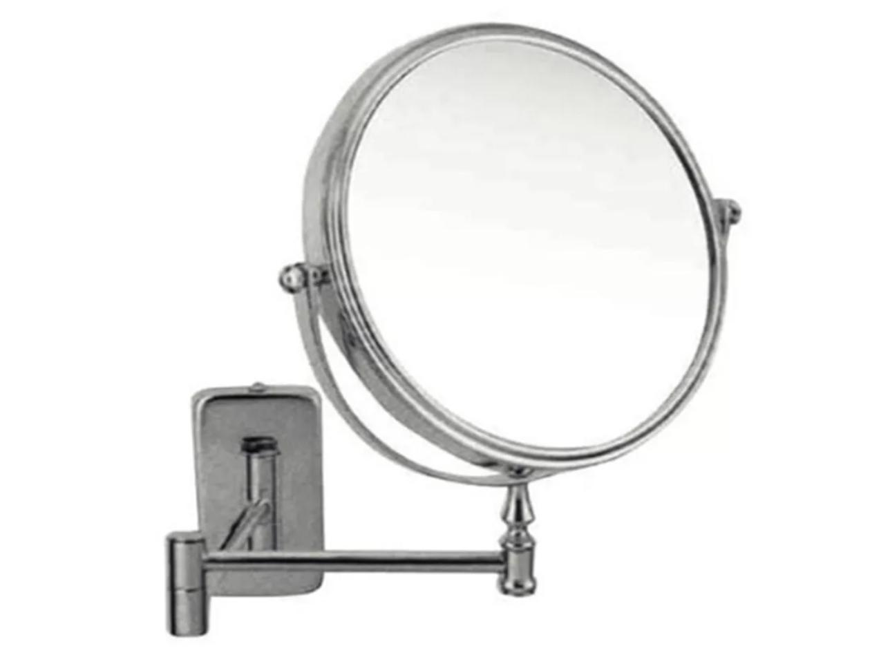 Cosmetic mirrors in hotel rooms: magnification, lighting and mounting